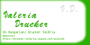 valeria drucker business card